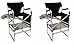 World Outdoor Products Two Pack Lightweight Professional Tall Directors Folding Chair with Side Table, Side Storage Bag, Cup Holder, Footrest, Carry Handles.