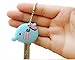 SFamily Cartoon ID Identity Key Ring Assorted Plastic Sleeve Cap Set of 6 (Random Colors)