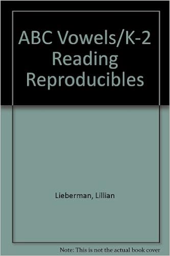 Abc Vowels K 2 Reading Reproducibles Lieberman Lillian 9780912107301 Amazon Com Books