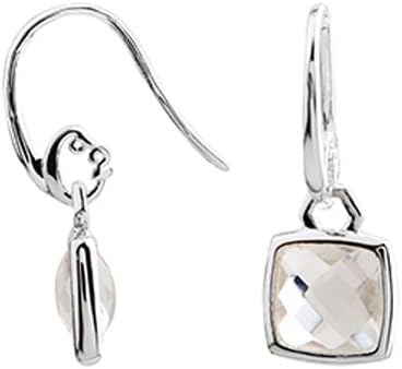 Origami Owl ~ SILVER CUSHION CUT DROP EARRINGS - LIMITED EDITION