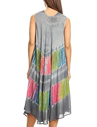 Sakkas Palm Tree Tie Dye - Vestido de caftán