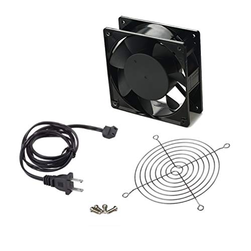 120V AC Cooling Fan, 120mm x 38mm Higth Speed, for DIY Cooling Ventilation Exhaust Projects