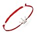 SOLOMIYA Lucky Silver Crown Bracelet - S925 Charm Pendant - Good Luck Friendship Protection Red Rope Evil Eye - Love Gift Bracelets for Girls Women