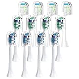 ITECHNIK 12Pack Replacement Toothbrush Heads, Fit for Phillips Sonicare Electric Toothbrushes (12pcs)