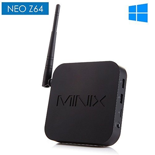 MINIX Next Generation NEO Z64 Intel-based Fanless Mini PCs TV Box Media Streaming Player with Intel Bay Trail Z3735F 64-bit CPU + Windows 8.1 Edition + Intel HD Graphics + FHD 1080P HD + Wi-Fi 802.11n + 2GB DDR3L 32GB ebMMC(5.0) [By Authorized Dealer Also Popular]