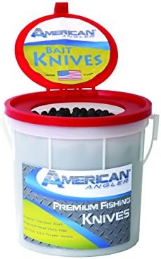 American Angler Fillet Pail Knife (100 Piece), Black, 2.5"