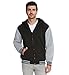Maximos Men's Sherpa Lined Varsity Full Zip Hooded Jacket
