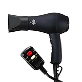 JINRI 1000 Watts Mini Blow Dryer Lightweight Travel Hair Dryer Ionic with Cool Shot Button, Black