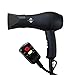 JINRI 1000 Watts Ionic Ceramic Mini Blow Hair Dryer with Hot / Cold Wind, Black