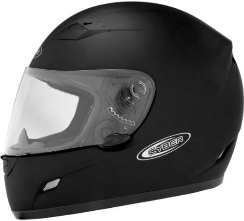 Cyber Helmets US-39 Solid Helmet , Size: 2XL, Primary Color: Black, Helmet Type: Full-face Helmets, Helmet Category: Street, Distinct Name: Flat Black, Gender: Mens/Unisex 640725