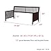 Mission Complete Wood Daybed with Link Spring and Trundle Bed Pop-Up Frame, Espresso Finish, Twin