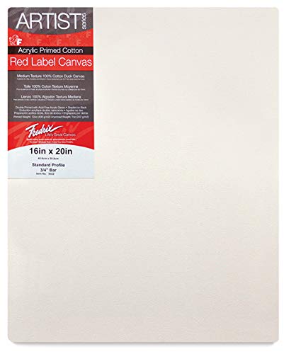 Fredrix 5024 Stretched Canvas, 18 by 36-Inch