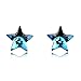 Blue Five Point Star Stud Earring – Star Shape Crystal Birthstone Stud Earring for Women