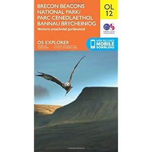 Brecon Beacons National Park / Parc Cenedlaethol Bannau Brycheiniog – Western Area / Ardal Gorllewinol: OL 12 Landkaart – Gevouwen Kaart, 10 juni 2015