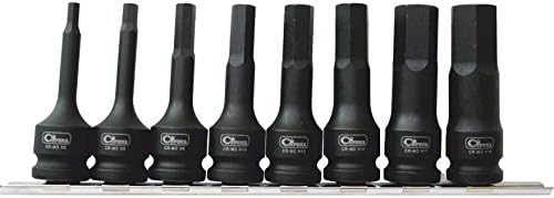 Exclusive Impact Star bit Socket Set 8 pcs, hex, 1/2 (C6951), Variety Pack