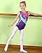 BAOHULU Gymnastics Leotard for Toddler Girls Sparkle Metallic Black Purple Athletic Dance Clothes