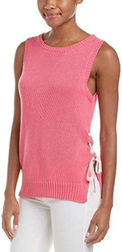 Daily Chic Macbeth Womens Collection Lace-Up Knit Top, XS