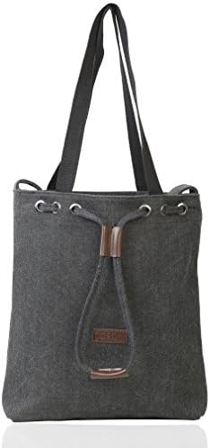 Coson Canvas Bag Messenger Bag (Black)