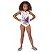 Disney Frozen Anna and Elsa Swimsuit for Girls Size 4 White