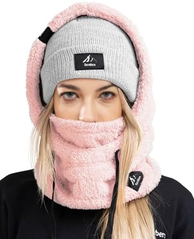 Stretch Fit Fleece Lined Beanie Ski Hat Lightweight Winter Sports Skida Women and Men main image 2