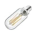 RAYHOO Dimmable T6 LED Candelabra Light Bulbs 4W 110V E12 Edison Light Bulb 400LM, 40W Incandescent Replacement, 2700K Warm White, 3 Pack