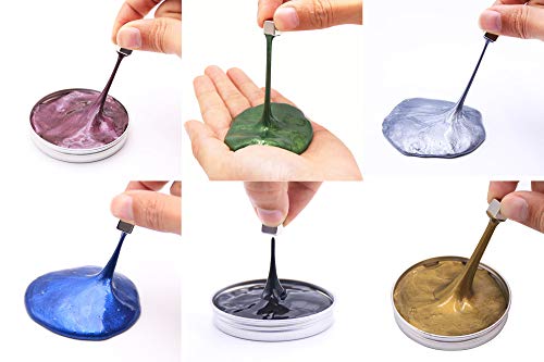 BIMOUR 6 Colors Modeling Clay Hand Putty Slim Mud Play Dough Magnetic Rubber Mud Intelligent Children Educational Toys 6 Pieces