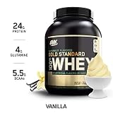 Optimum Nutrition Gold Standard 100% Whey Protein Powder, Naturally Flavored Vanilla, 4.8 Pound