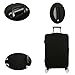 Fvstar Black Luggage Cover Spandex Suitcase Protective Bag with Zipper Enclosure