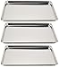 Vollrath (5314) Wear-Ever Collection Half-Size Sheet Pans, Set of 3 (18-Inch x 13-Inch, Aluminum)