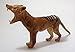 Thylacine Figure, Tasmanian Tiger, Lifelike Wildlife Model, Exquisitely Detailed