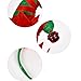 Sakolla Christmas Elf Headbands Hats - Elves Party Hats with Jingle Bells Feather for Santa Party, Christmas Eve Photo Booth - 9 x 5 inch, Red/Green
