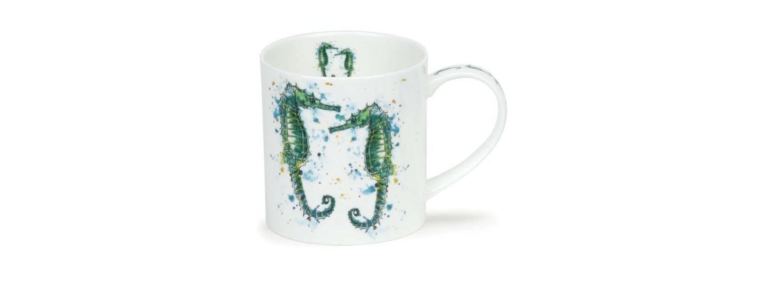 Dunoon Bone China Mug Dollyhotdog Seaside Mug Orkney Made in England (Ocean's Bounty)