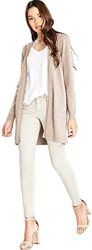 Cozy Women's Oversize Casual Knit Cardigan (S, Taupe)