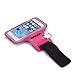 Coeuspow Sports Running Armband Armabnd for iPhone 6S/6 plus (5.5 inch), Running Exercise Gym Sport band with Dual Arm-Size Slots , Water Resistant Sweat Proof + Key pocket Holder (Pink)