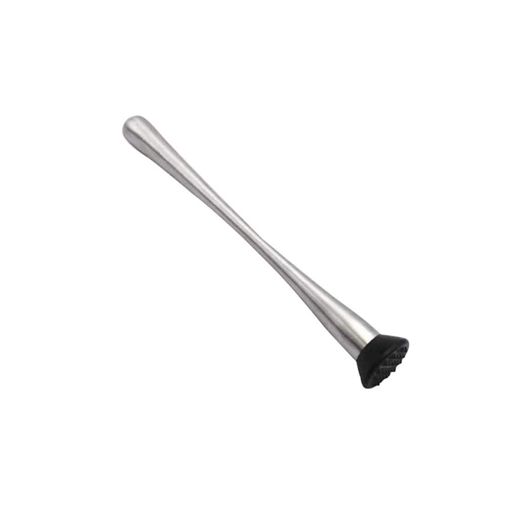 Chiloskit 2pcs Stainless Steel Cocktail Muddler Bar Tool Kit Fruit Ice Crusher Stick, Muddling Crushed Ice Stick Cocktail Bar Muddler Bartending Tool (30 x 3.5cm/11.8 x 1.4'')