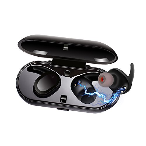 Elitehood Wireless Earbuds Bluetooth Sweatproof TWS with Mini Charging Case for Sports