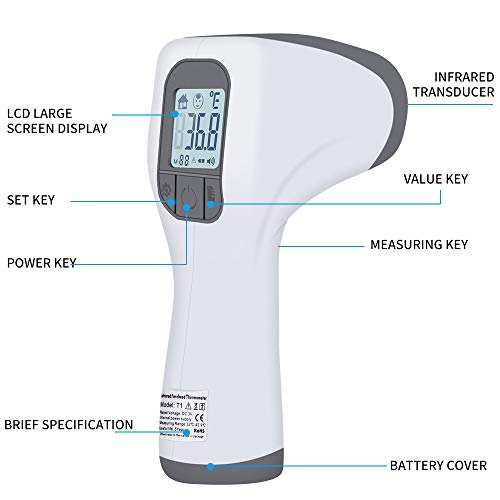 Infrared Thermometer Gun Accurate Forehead NonContact Digital Body