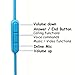 Replacement Audio Cable Cord Earla Tec Extension Wire for BOSE On-Ear 2 OE2 OE2i QC25 QC35 Soundlink SoundTrue Headphones, Replacement Audio Cable with Mic Only Compatible with PC, iPhone, iPad, iPod