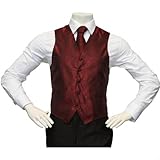 Amanti Men's 4pc Set Paisley Tuxedo Vest