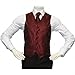 Amanti Men's 4pc Set Paisley Tuxedo Vest