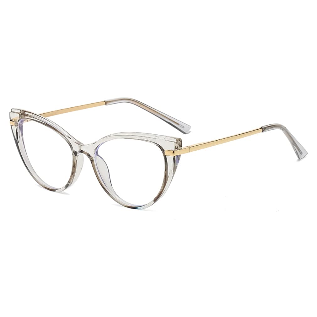 LJCZKA Blue Light Blocking Glasses Cat Eye for Women, Anti Blue Light Glasses Computer Eyeglasses Clear for Anti Fatigue and Eyestrain