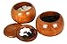 THY ARTS Melamine Single Go Game Convex Stones and Wild Jujube Bowls