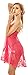 ADOREJOY Lingerie for Women Babydoll Lace Nightgown Mesh Bridal Wedding Sleepwear(Rose Red,S)