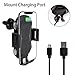 Wireless Car Charger Mount 10W Wireless QC3.0 Charger with Auto-Clamping and Smart Touch Compatible iPhone Xs/Xs Max/XR/X/ 8/8 Plus, Samsung Galaxy S10 /S10+/S9 /S9+/S8 /S8+ and Qi Enabled Devices