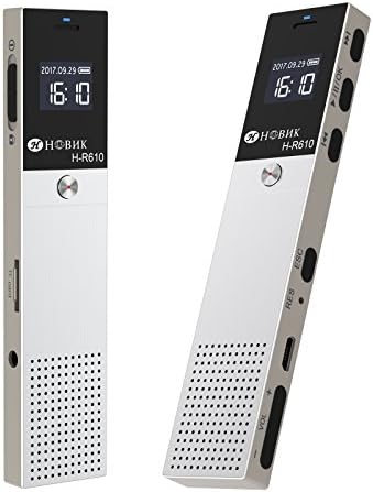 Voice Recorder, 8GB Digital Audio Sound Portable Recorder with Noise Cancelling Dual Microphone, Voice Activated, Timed record, A-B Repeat, Built-In Speaker, MP3 Player, Memory Expansion, Key Lock etc