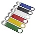 Anbers Rubber Coated Stainless Steel Flat Beer Bottle Opener, Bar Keys Set of 6