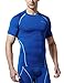 Tesla TM-R13-BLSZ_Large Men's Short Sleeve T-Shirt Cool Dry Compression Baselayer R13