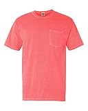 Comfort Colors 6.1 oz. Garment-Dyed Pocket T-Shirt>XL NEON RED ORANGE