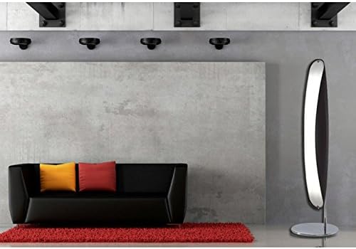 Oslo Modern Black Fiberglass Floor Lamp
