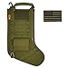 gearrific Tactical Christmas Stocking Pre-Filled with Gifts for Him, Soldiers, Military or Survivalists (32-Piece Set (Green))